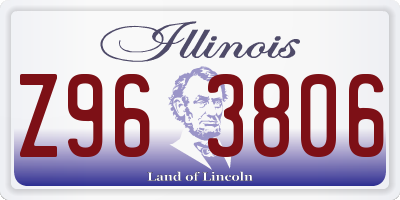 IL license plate Z963806
