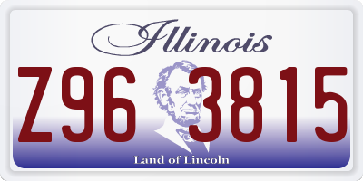IL license plate Z963815