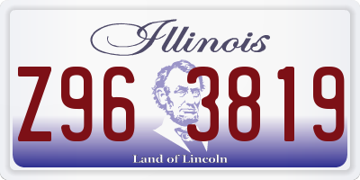 IL license plate Z963819
