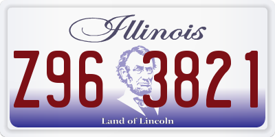IL license plate Z963821