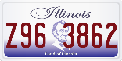 IL license plate Z963862