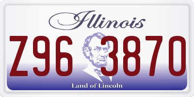 IL license plate Z963870