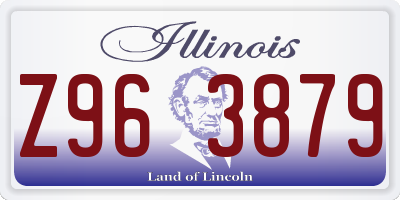 IL license plate Z963879
