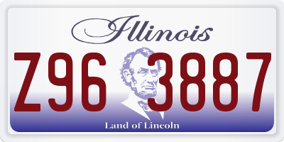 IL license plate Z963887