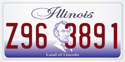 IL license plate Z963891