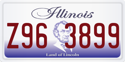 IL license plate Z963899