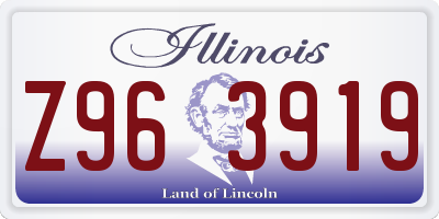 IL license plate Z963919