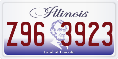 IL license plate Z963923