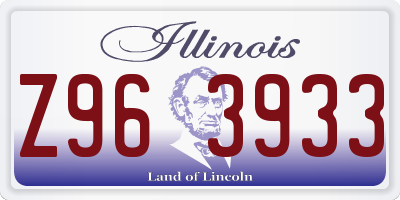IL license plate Z963933