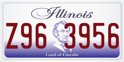 IL license plate Z963956