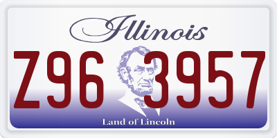 IL license plate Z963957