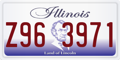 IL license plate Z963971
