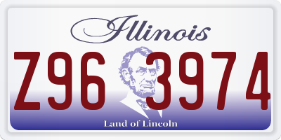 IL license plate Z963974