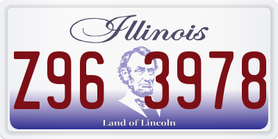 IL license plate Z963978