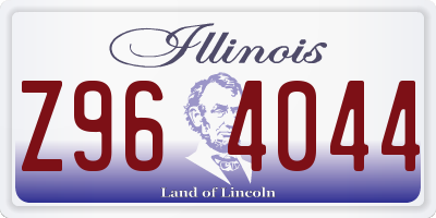 IL license plate Z964044