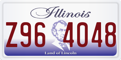 IL license plate Z964048