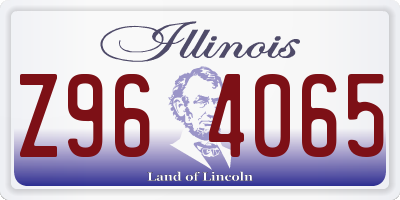 IL license plate Z964065