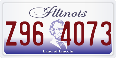 IL license plate Z964073