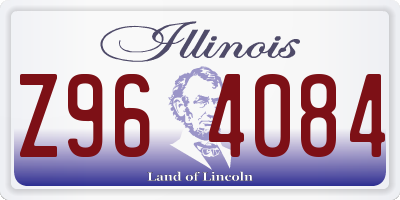 IL license plate Z964084