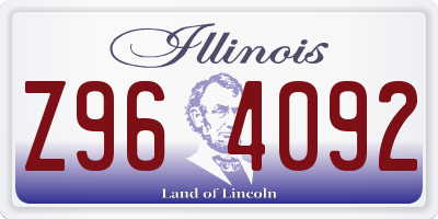 IL license plate Z964092