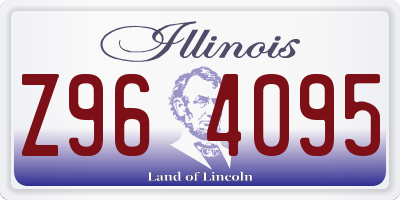 IL license plate Z964095