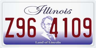 IL license plate Z964109