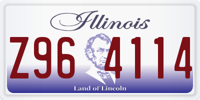 IL license plate Z964114