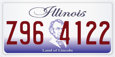 IL license plate Z964122