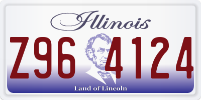 IL license plate Z964124