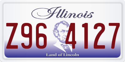 IL license plate Z964127