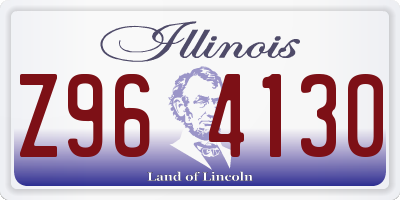 IL license plate Z964130