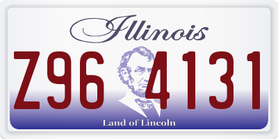 IL license plate Z964131