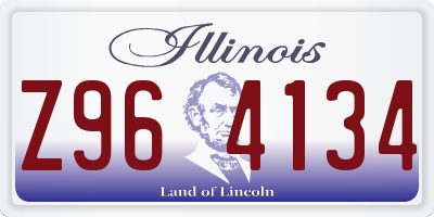 IL license plate Z964134