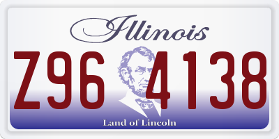 IL license plate Z964138