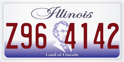 IL license plate Z964142