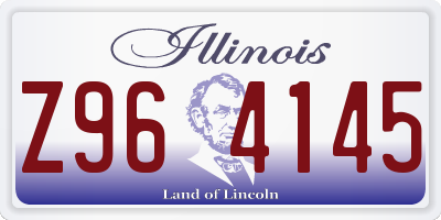 IL license plate Z964145