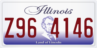 IL license plate Z964146