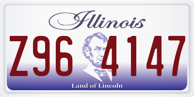 IL license plate Z964147