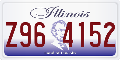 IL license plate Z964152