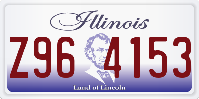 IL license plate Z964153