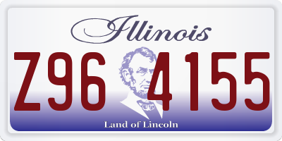 IL license plate Z964155