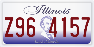IL license plate Z964157