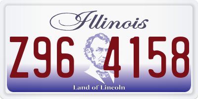 IL license plate Z964158