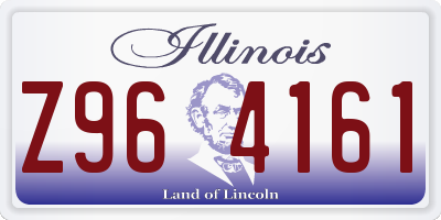 IL license plate Z964161