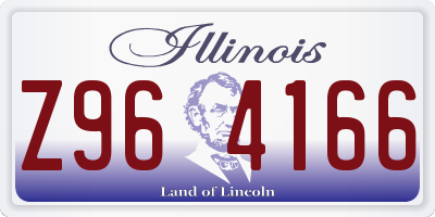 IL license plate Z964166