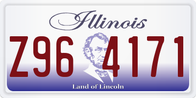 IL license plate Z964171