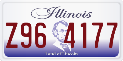 IL license plate Z964177