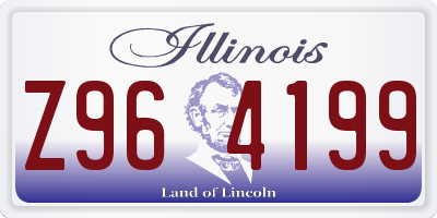IL license plate Z964199