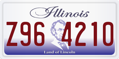 IL license plate Z964210