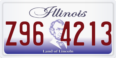 IL license plate Z964213